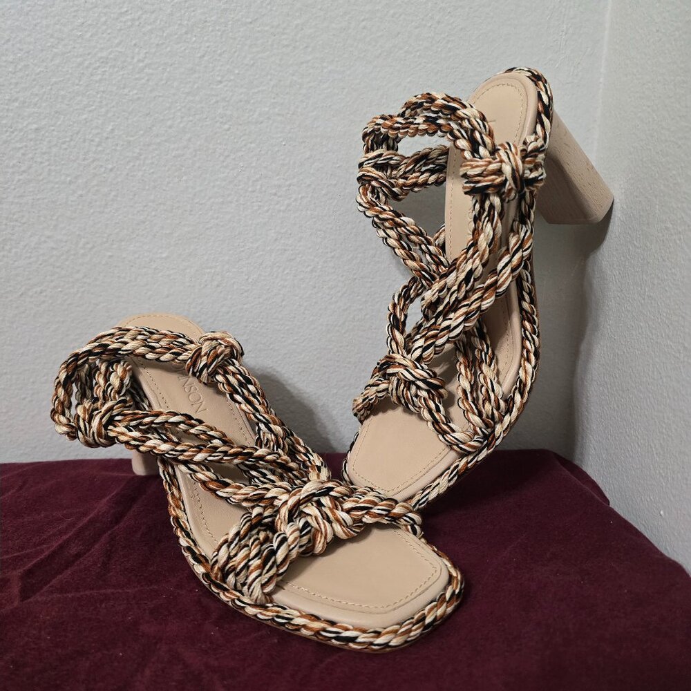 Sold - Ulla Johnson Uma Twisted Rope High Heel - Tierra Size US Womens 6